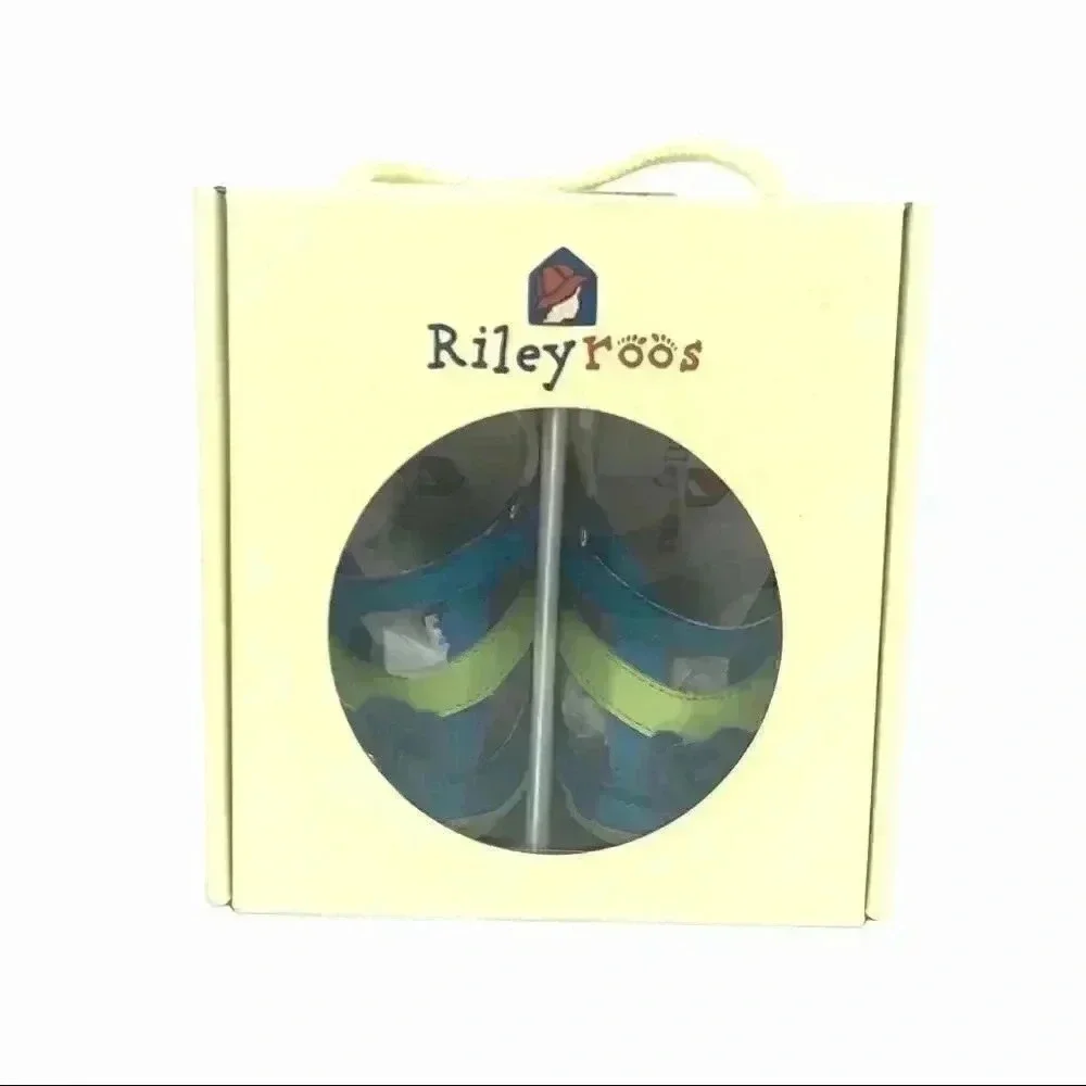 Rileyroos Allyson Easy Walker Flats Kiwi Size 18‑24M Leather NIB Toddler